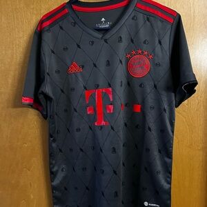 Adidas Black and Red Sports Top